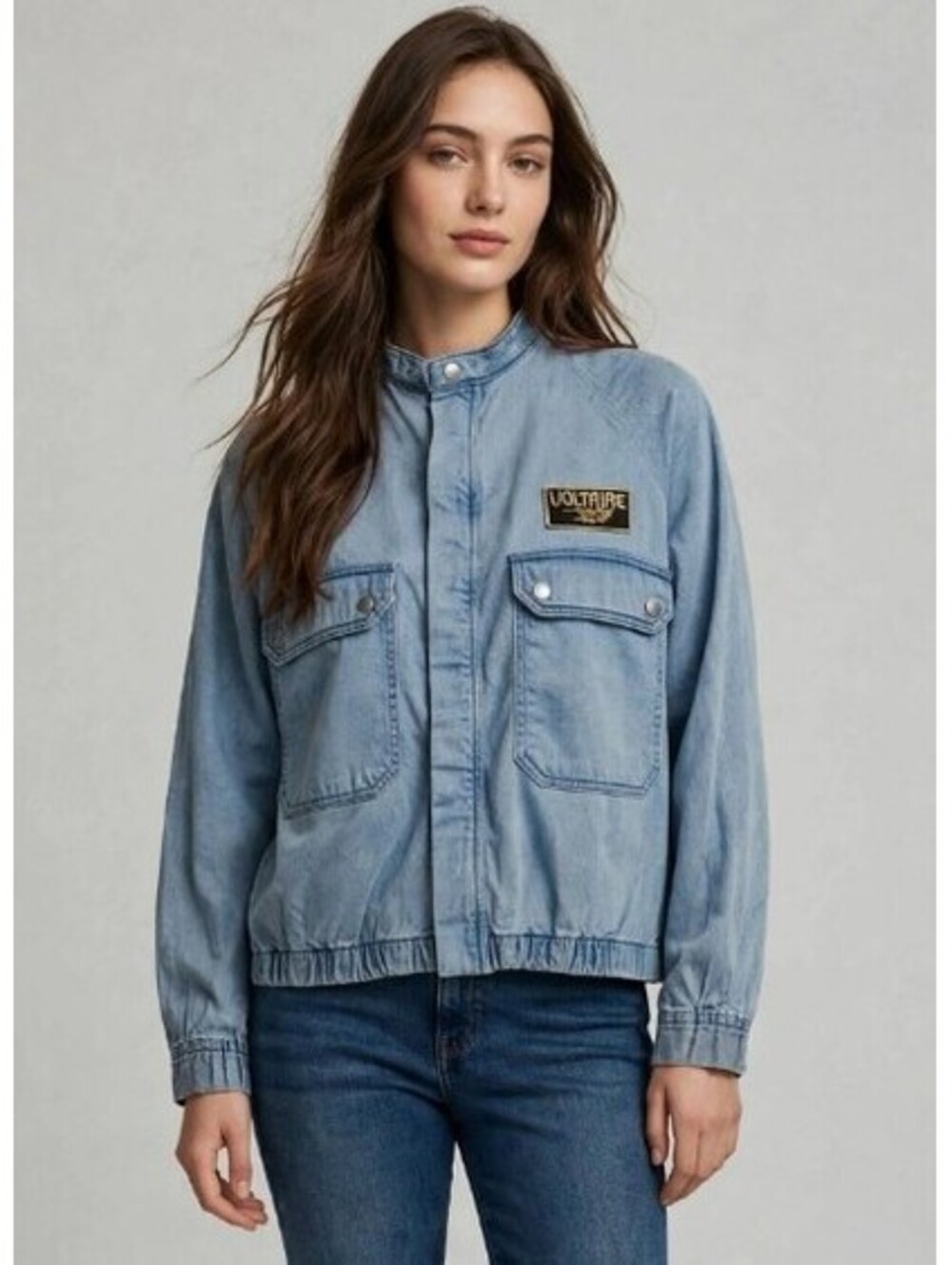 Zadig & Voltaire Bonnie Spi Chambray Jacket